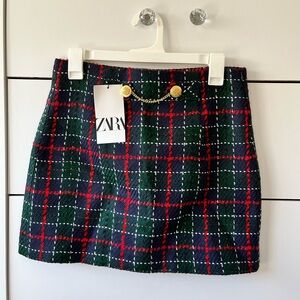 Zara mini skirt with gold buttons